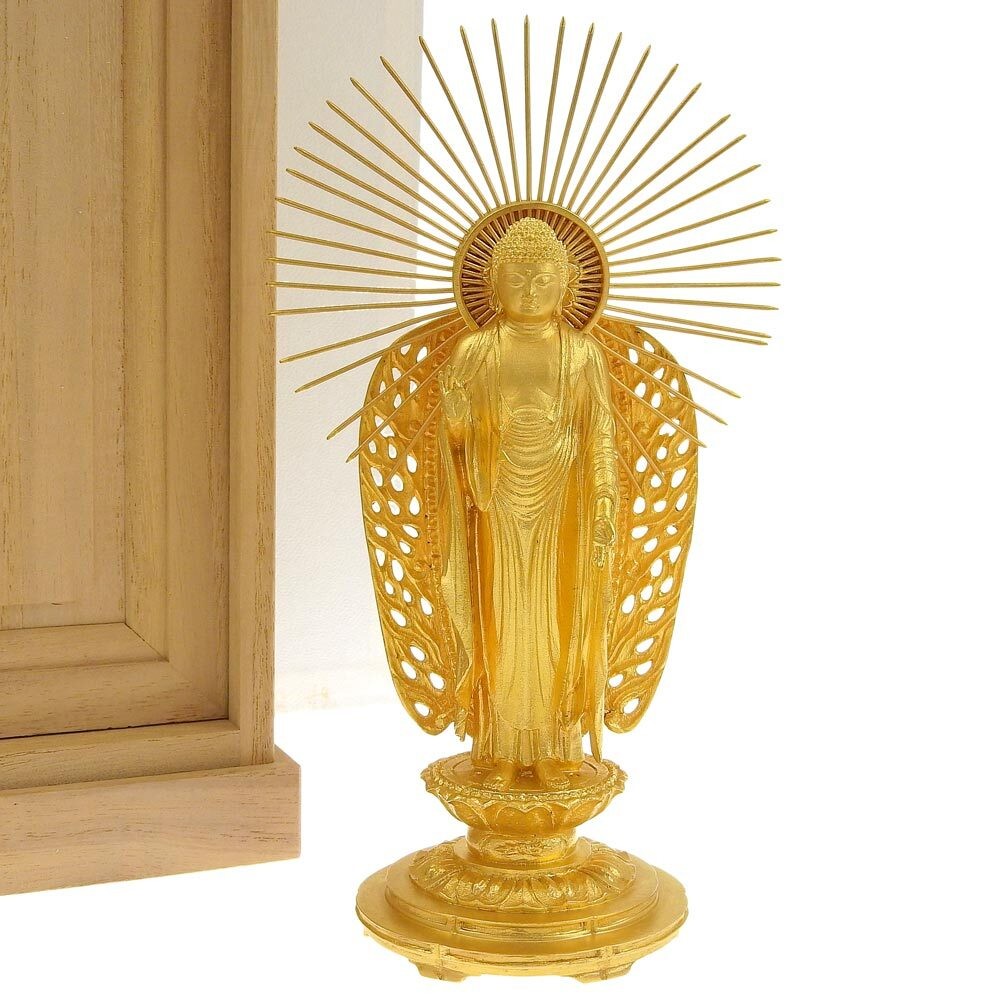 Pure Gold Amitabha Buddha Statue