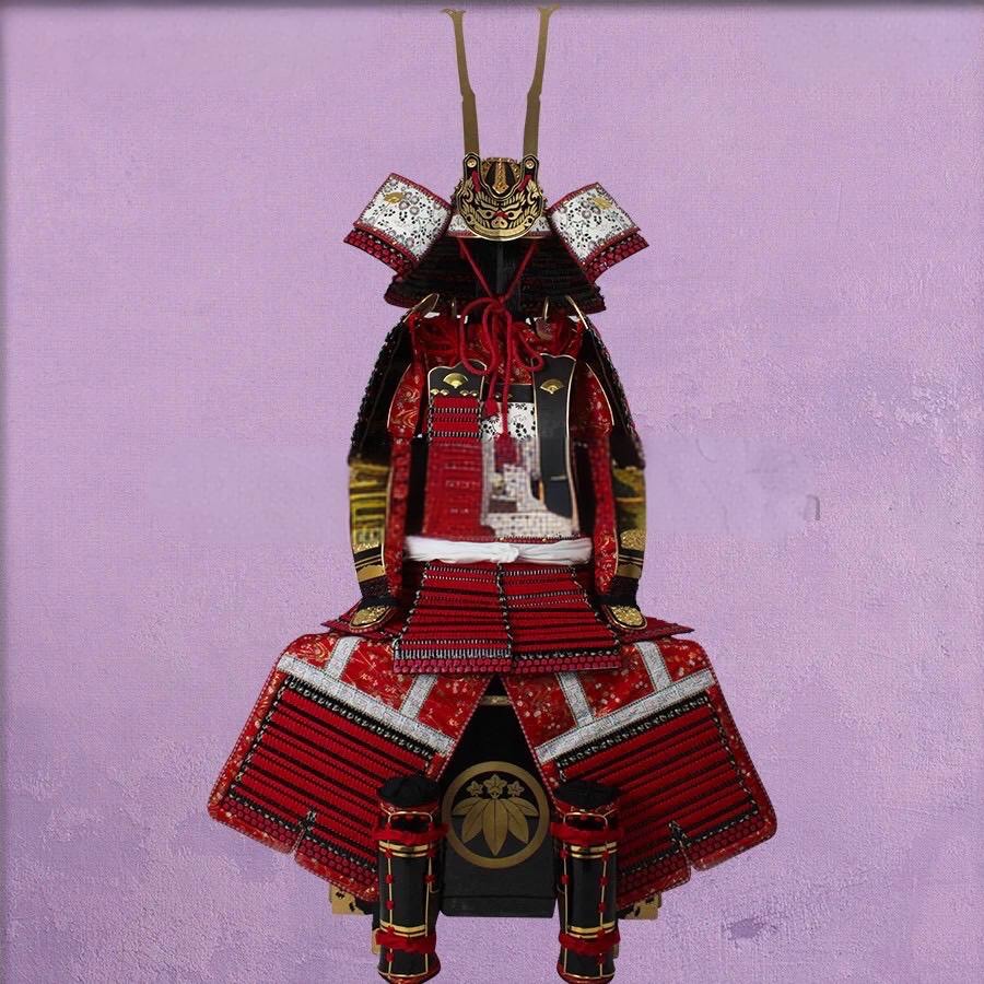 Minamoto no Yoshitsune Red-Laced Domaru Armor